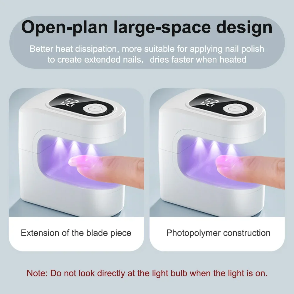 Led UV Gel Nail Dryer Manicure Curing Light Auto Sensor Gel Polish Quick Dry Mobile Nail Art Design DIY Nail Art Nail Technician
