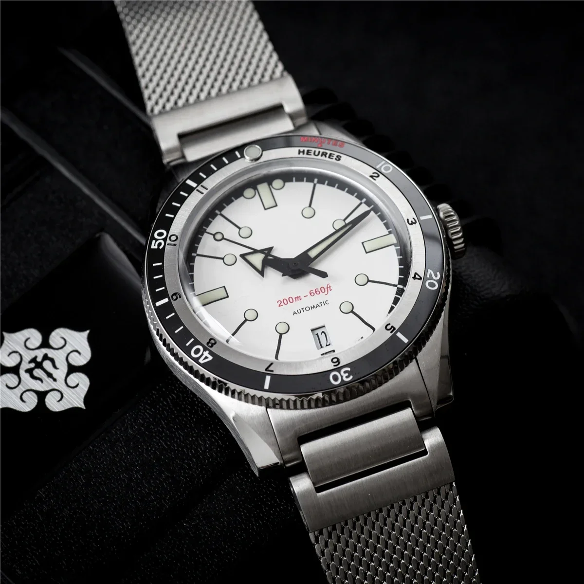 New V2 IPOSE SERCA 40MM 5303 GMT Men Automatic Mechanical Watches PT5000 Sport Retro Diving  AR Coating C3 Clock Reloj Hombre