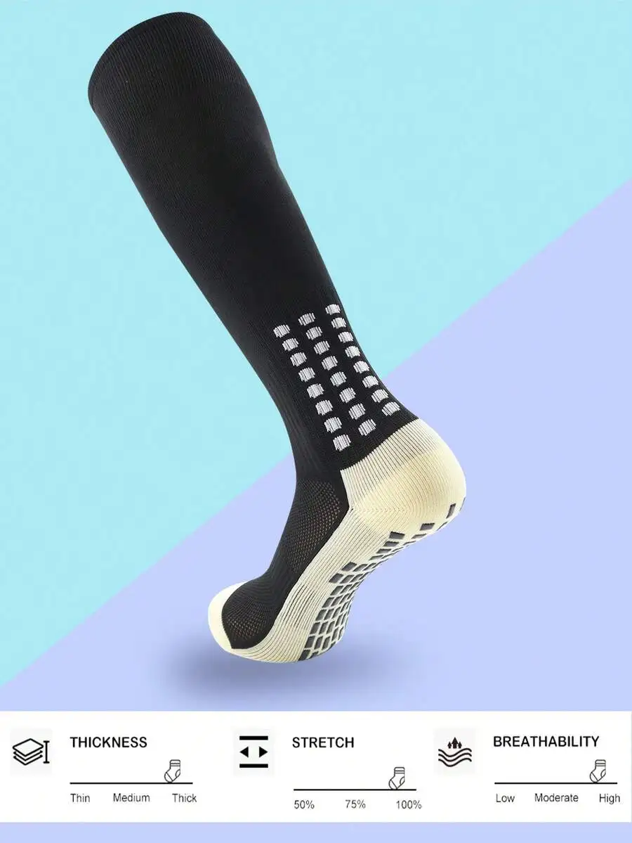 

Moisture Wicking Anti-Slip Long Compression Socks For Football Basketball Ice Hockey