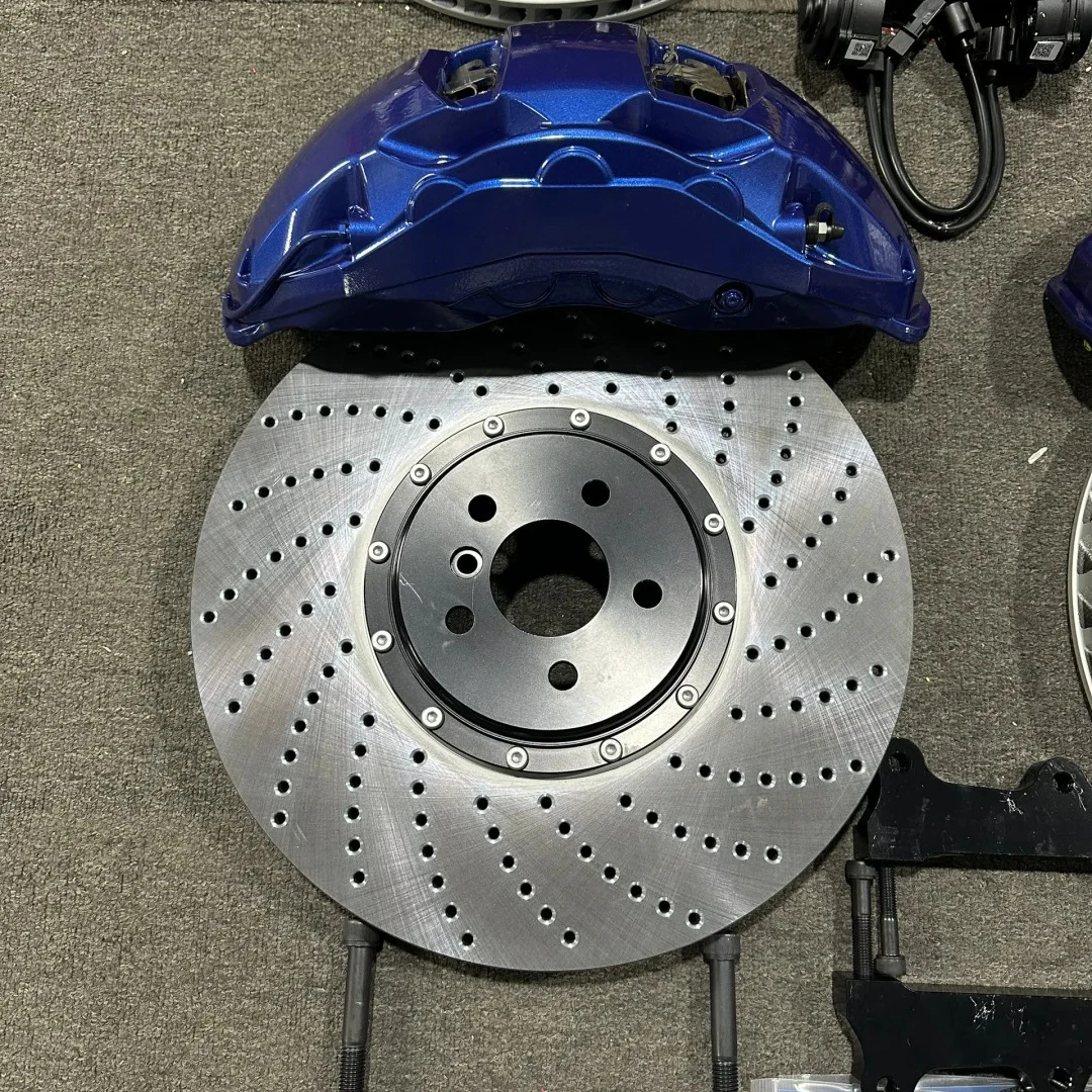 New RED Aluminum Caliper Fish Hook Disc 380mm-440mm 10 Piston Brake Caliper, High Performance Modified Brake Upgrade Accessories