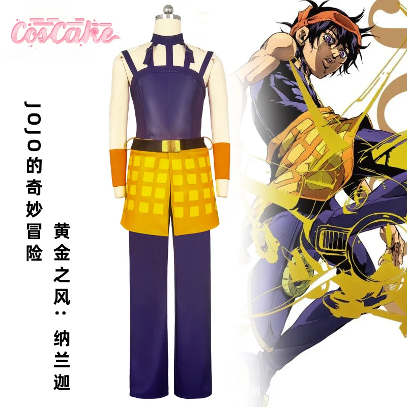 

JoJo's Bizarre Adventure Narancia Ghirga Cosplay Costume Halloween Carnival Party Christmas Play Role Clothing