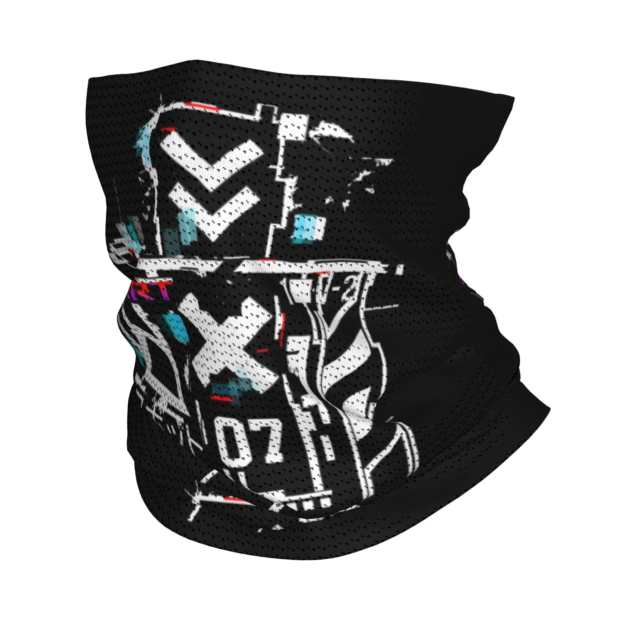 Custom Techwear Bandana Neck Warmer Men Women Winter Hiking Ski Scarf Gaiter Japanese Future Tech Street Wear Style Face Cover