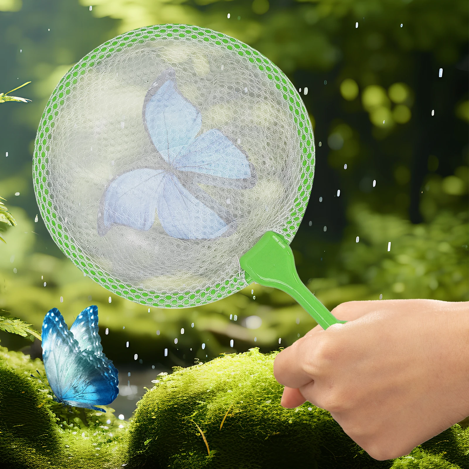 Children'S Outdoor Portable Transparent Insect Box Clip Net Fishing Insect Model Magnifying Glass Feeding Observation Box Toy