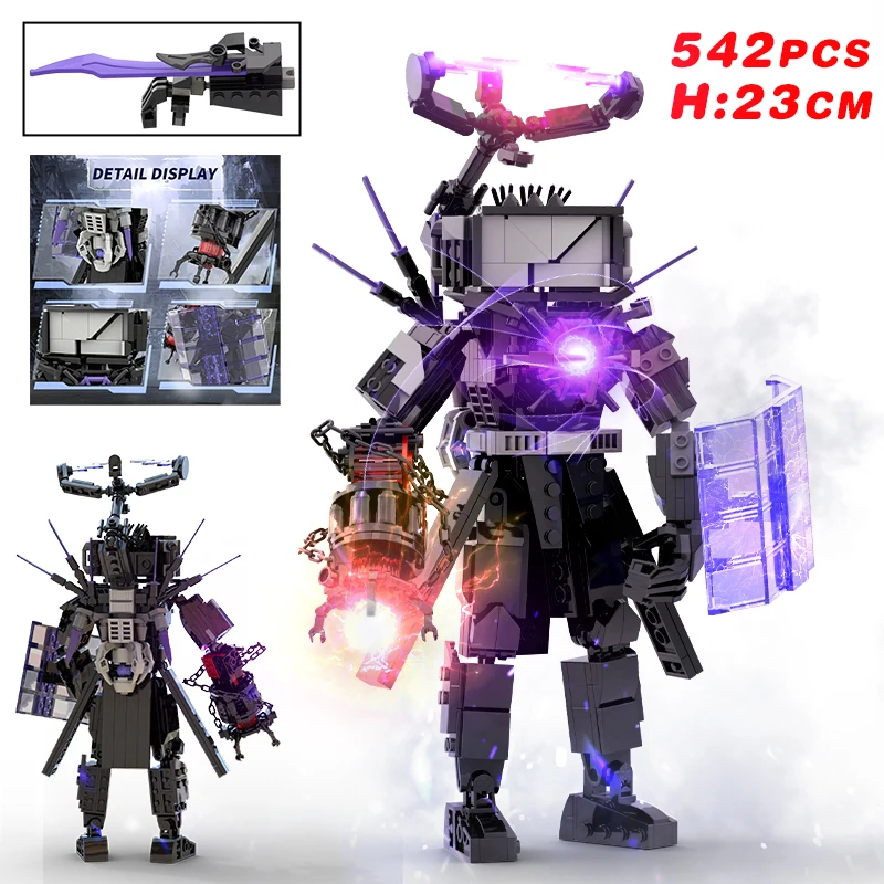 Toilet Man Super Titan Corps VS Monitor Man Building Blocks Set Speakerman Animation Figures Model Toys Kid Ideas Gift Xmas