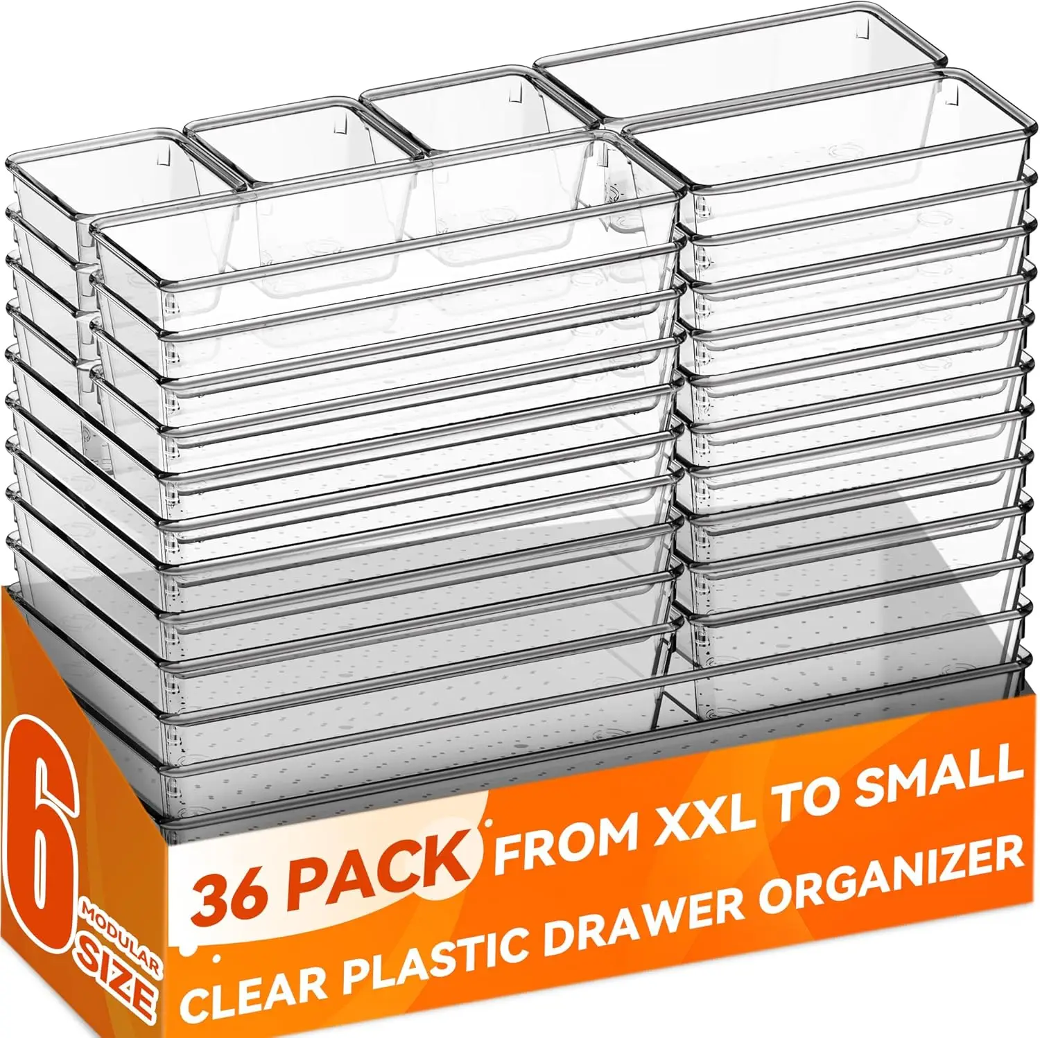 36 Pack Clear Plast…