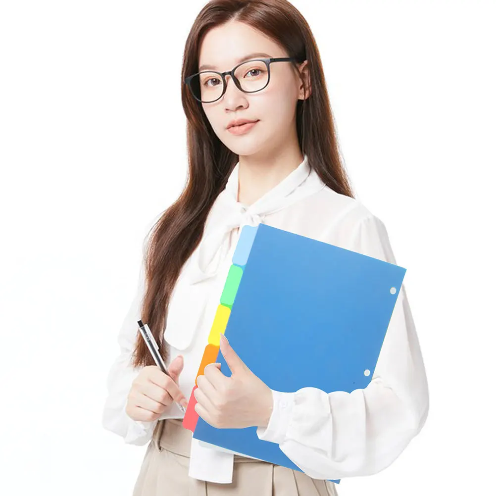 10 pz Raccoglitore Divisori Schede Colorate Indice Etichette Classificate Per Notebook Planner Organizzatore Segnapagina Divisori di Ricambio Bulk