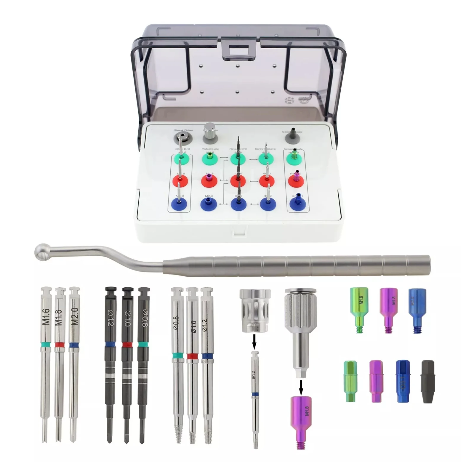 

Dental Implant Screw Removal Kit Fit Neobiotech SR Screw Remover Reverse Drill Claw