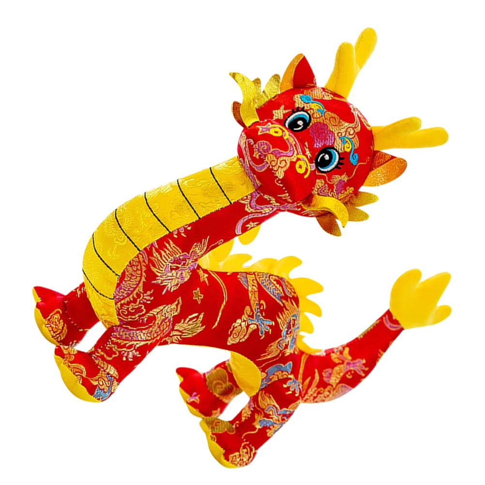 Dragon Stuffed Animal Cute Figurine Plush Figure Toys Chinese New Year Gift Lovely Zodiac