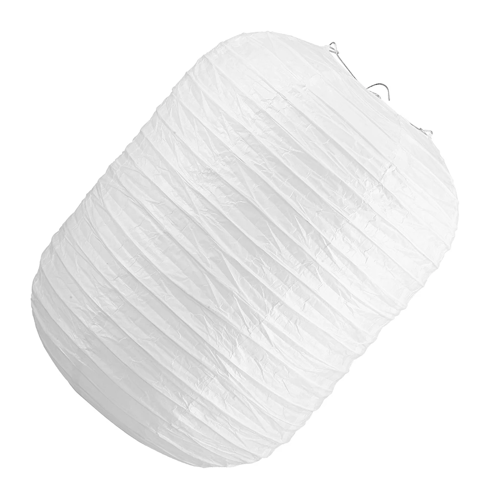 

Foldable Paper Lantern Shade Lampshades Hanging Light Fixture DIY Handmade Simple Color Furnishing Soften Brightness