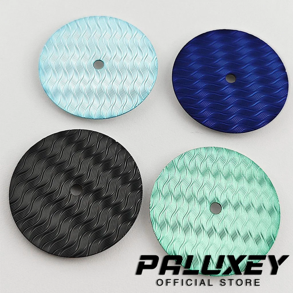 NH35 28.5MM Wave Ripple Surface NH35 Dial DIY Modification Watch Dial Watch Faces Suitable for NH35 NH36 4R 7S Movement Parts