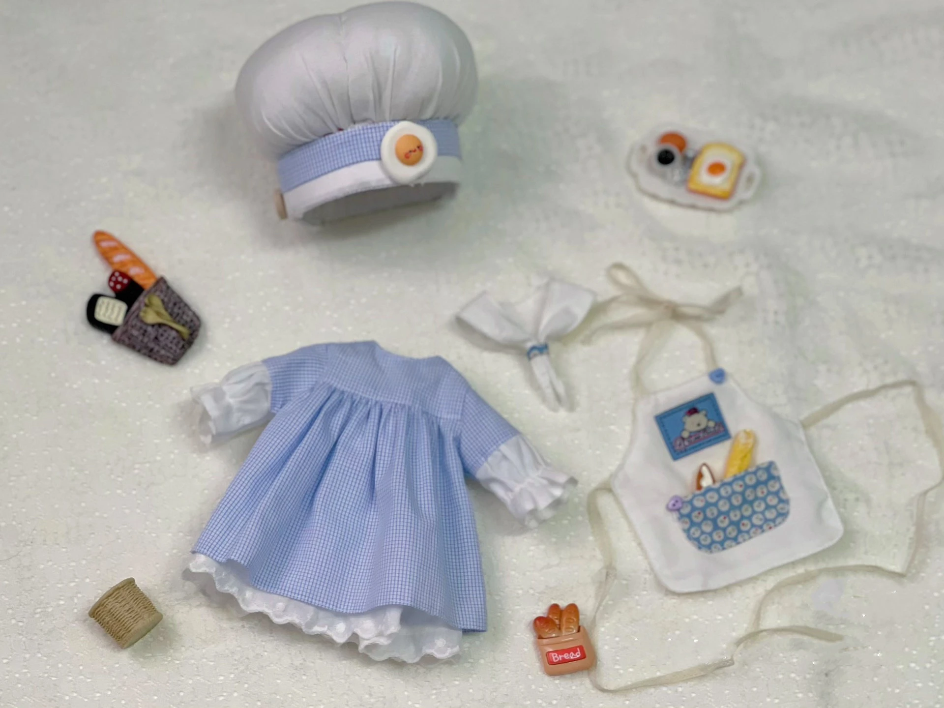 Dula Doll Clothes Dress Little cook skirt Blythe Qbaby ob24 ob22 Azone Licca ICY JerryB 1/6 Bjd Doll