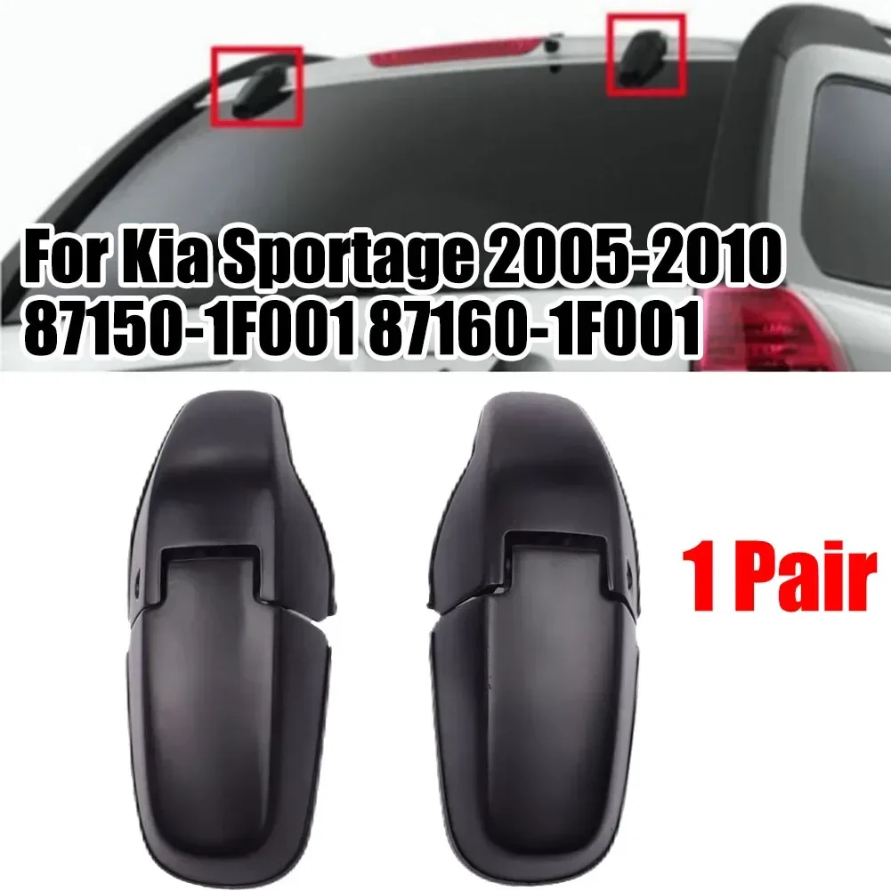 1 Pair Car Rear Tail Gate Glass Hinge For Kia Sportage 2005-10 87150-1F001 87160-1F001 Black Plastic Car Exterior Parts