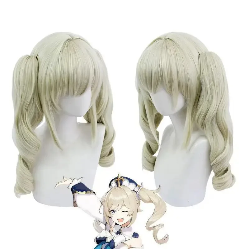 LQBarbara Gioco Cosplay Genshinimpact Barbara Costume Cosplay Abito Parrucca Scarpe Anime Gioco di ruolo Abiti da festa di carnevale