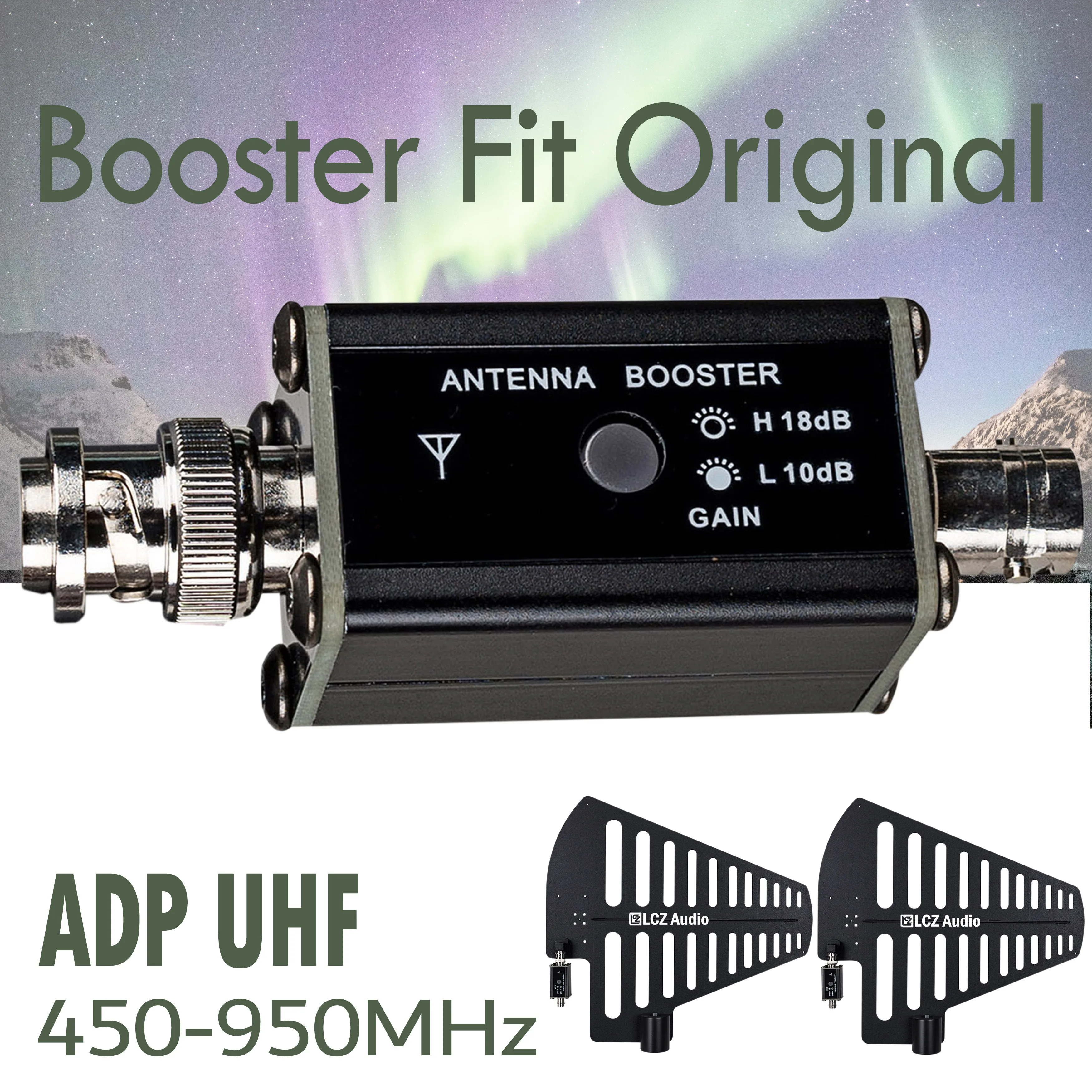 LCZ AUDIO AT80 A8 UHF distributore di antenne a banda larga ripetitore di segnale RF distribuzione dell'amplificatore dell'antenna per microfono da palcoscenico