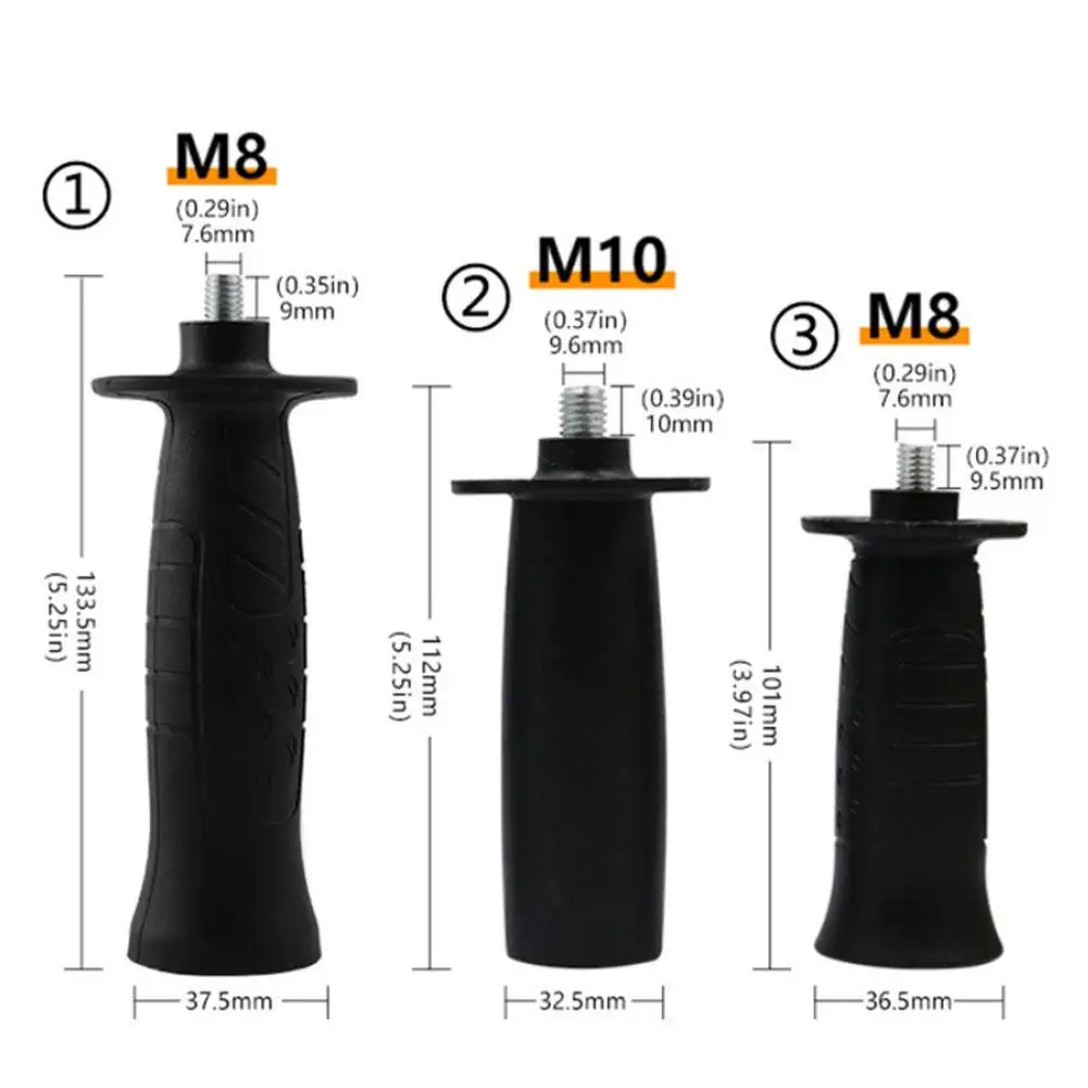 2026 new Universal Angle Grinder Side Handle Plasic & Metal  Thread Dia,User-friendly Design Grinding Machine Spare Tool