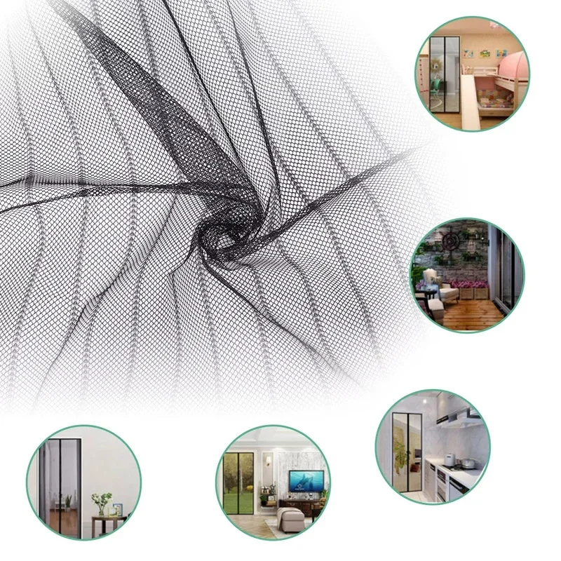 Punch-free Magnetic Mosquito Net Anti Bug Insect Fly Mesh Door Curtains Automatic Closing Screen Suitable For Home Sliding Doors