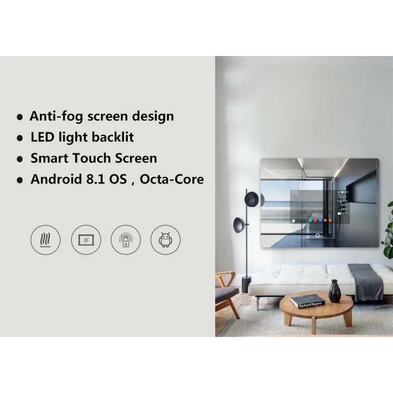 Hot SalesBest Prices Magic Mirror Full Function Glass TV Smart Android Led Mirror With Touch Screen Wifi Blue Tth