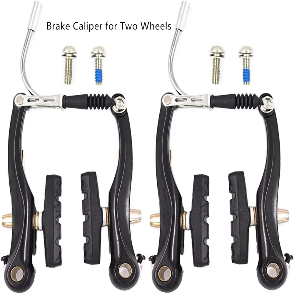 MTB BMX Fahrrad V-Bremsen-Set MTB Bremssattel-Set AL Linear Pull mit Bremsbelägen, Hebel, Kabel, Montagewerkzeug Schwarz – Detail 7
