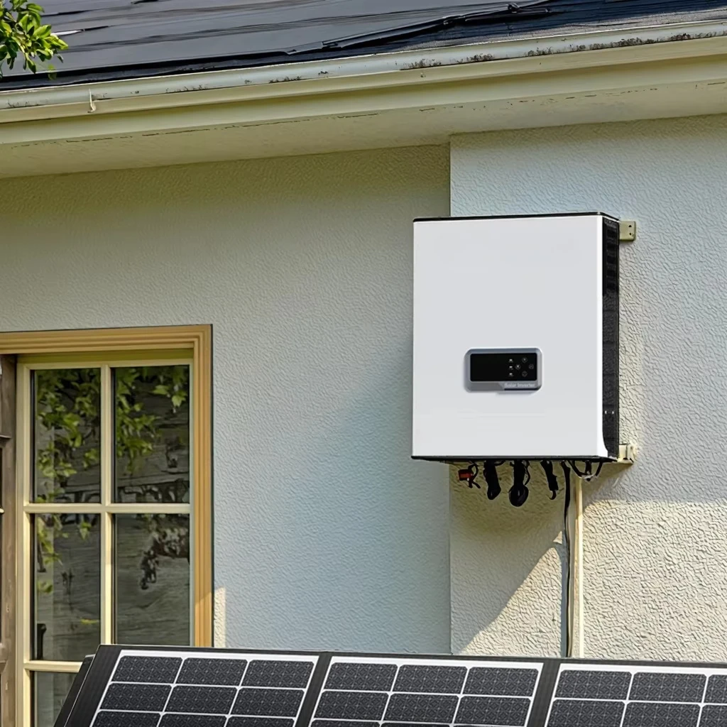 

Гибридный солнечный инвертор 10 кВт, 11 кВт, система переменного тока, высокая мощность MPPT, встроенная защита от батареи AFCI