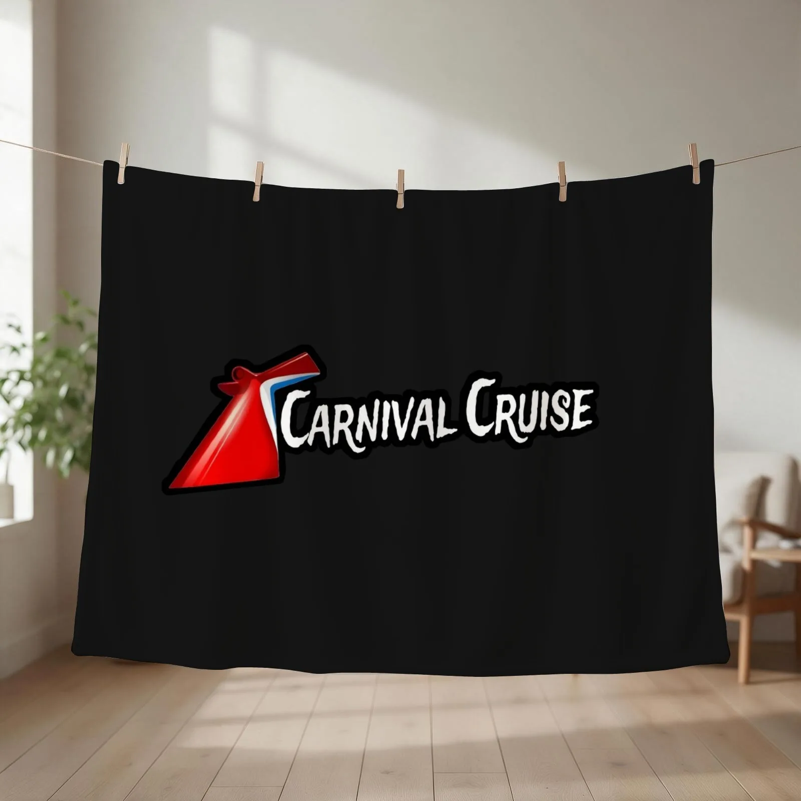 Carnival Cruise Line Throw Blanket couch cozy soft plush fuzzy picnic outdoor blanket