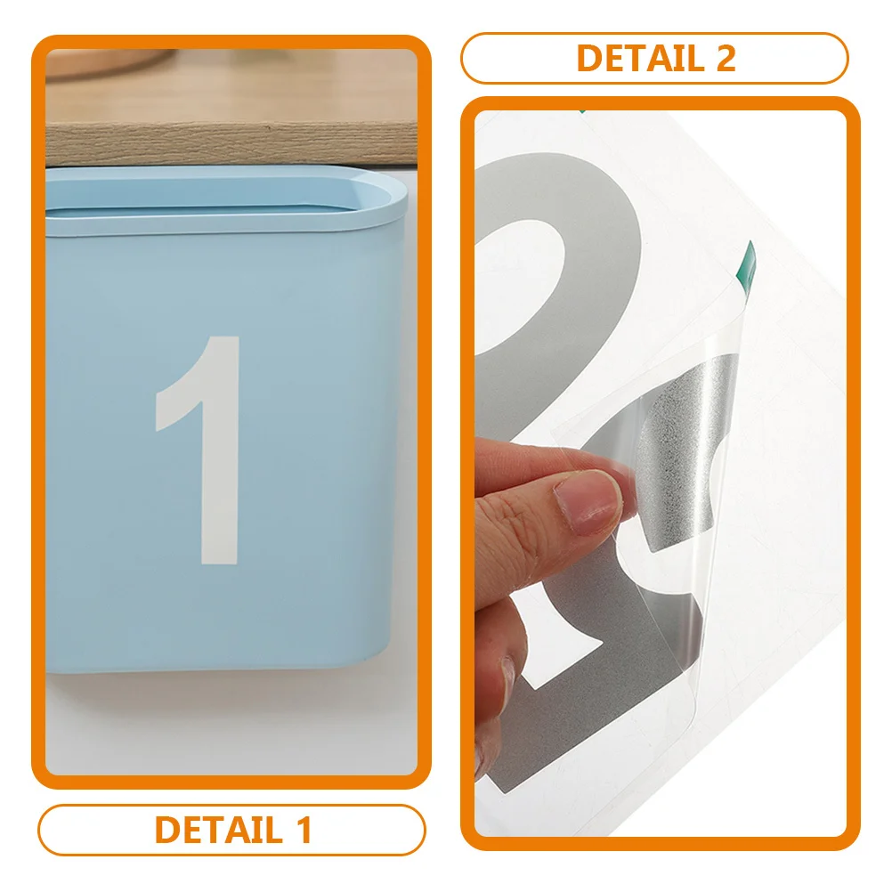 

6pcs Vinyl Number Stickers 0-9 Reflective Adhesive Numbers For Outside Mailbox Address Signs Large Small Decals Sticker