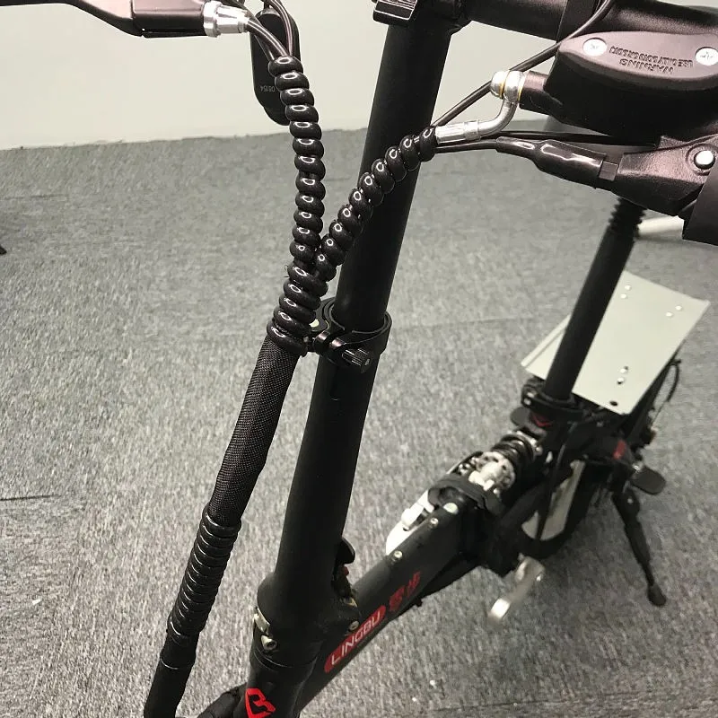 

1/2 шт. черный гибкий органайзер-навивка для защиты проводов и тросов из ТПУ для мотоциклов и электросамокатов