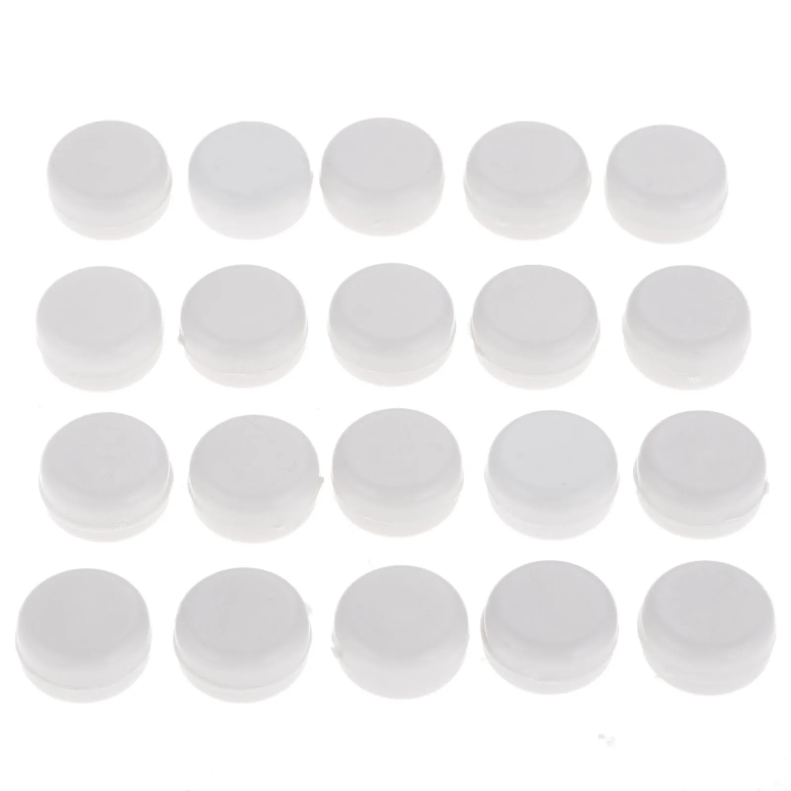 100Pcs Plastic Toy Rattle Box Repair Fixed Toy Sound Noise Maker Insert Squeakers for DIY Pet Toys Animal Puppet Doll White