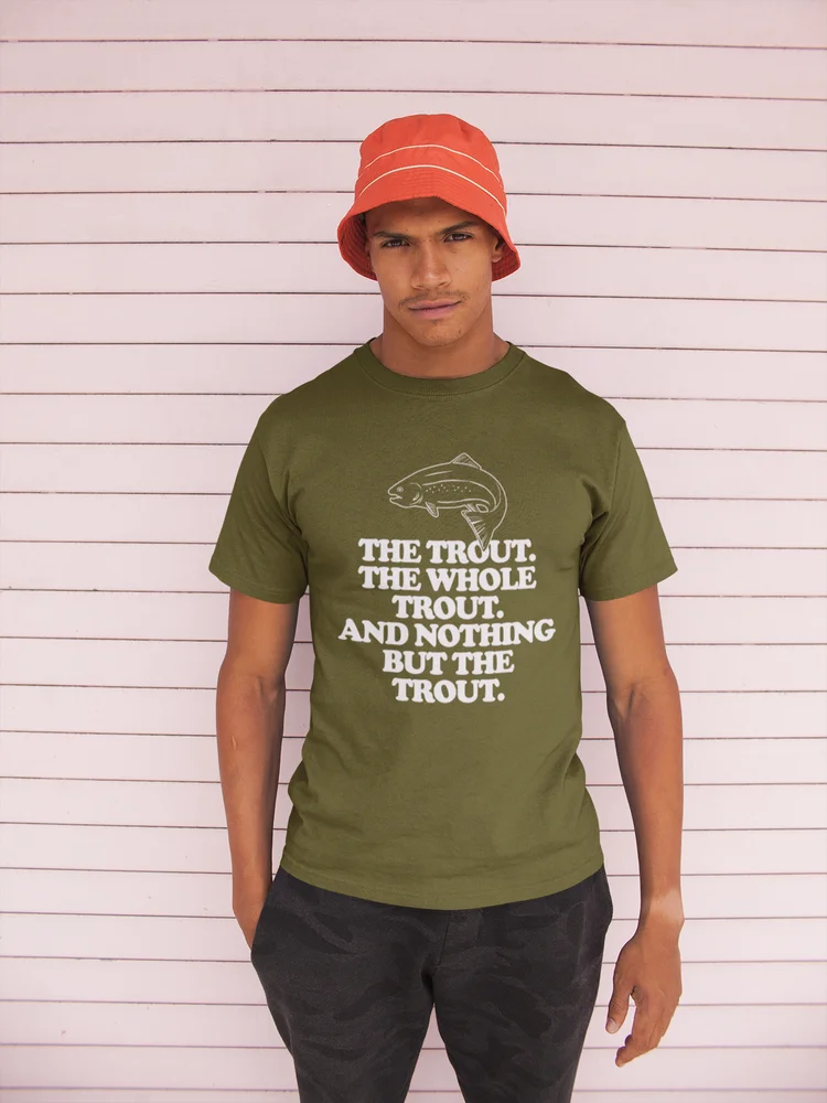 Mens Trout Fishing Bait Running Carp Hooks T shirt (Tee)