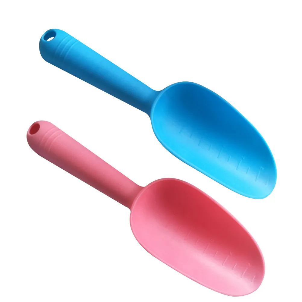 2Pcs Plastic Gardening Shovel Set Lightweight Ergonomic Planting Tool for Pot Plants Garden Weeding Digging Cultivating