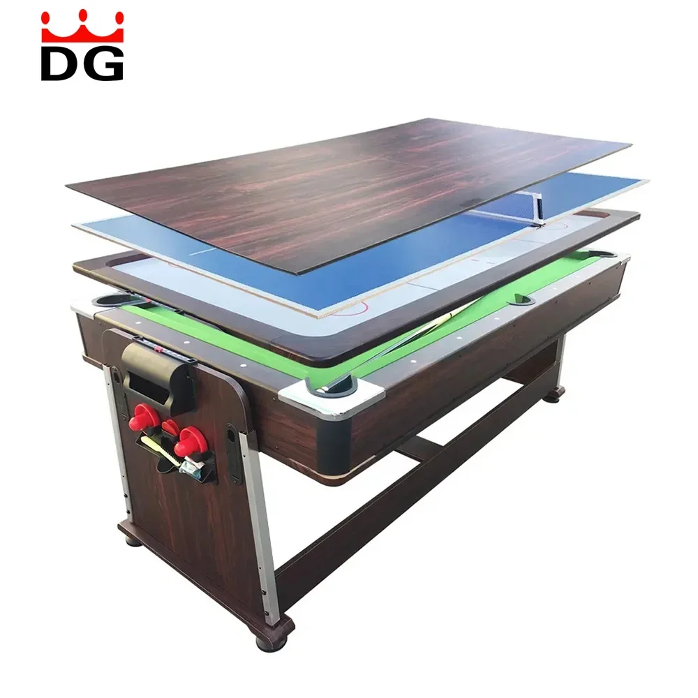 4in1 Billiard tables Wholesale price cheap indoor commercial home multi-functional 7ft pool table