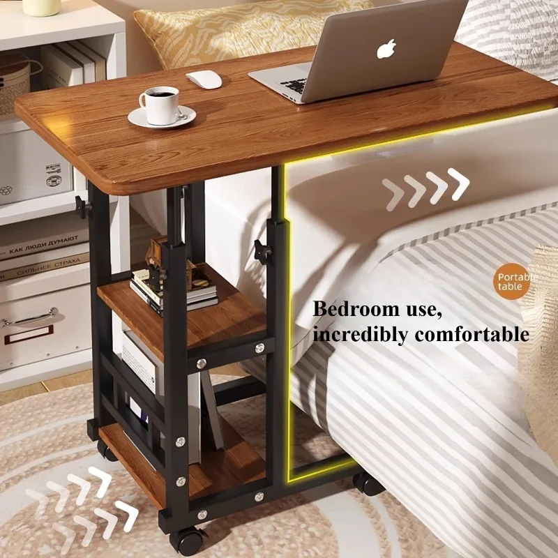 Multi-Functional Small Desk for Bedroom/Dorm/Home Office, Space-Saving Study Table for Students & Lazy Person​