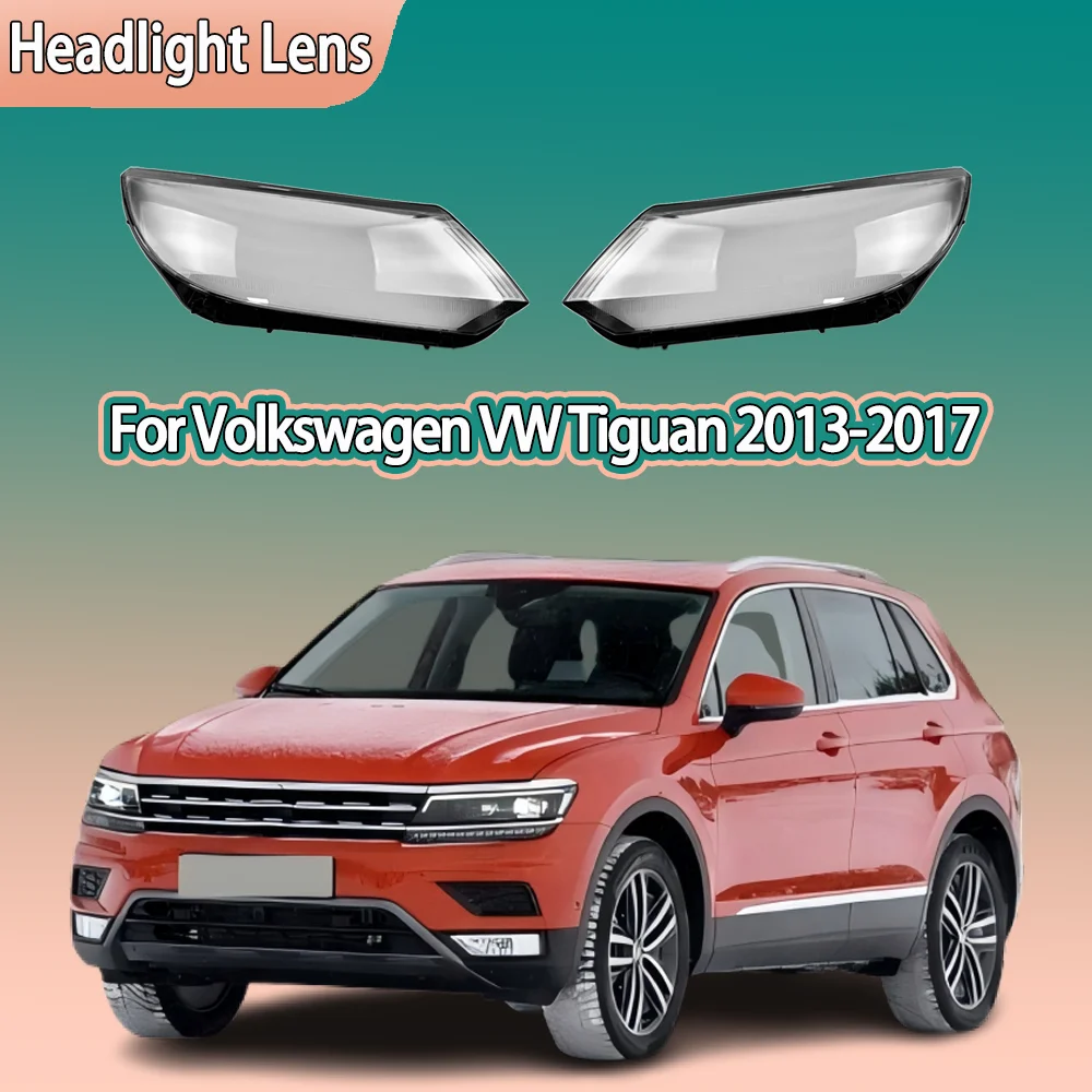 

Car Headlight Glass Headlamp Lens Cover Car Accessories Lampshade Shell For Volkswagen VW Tiguan 2013 2014 2015 2016 2017 Low