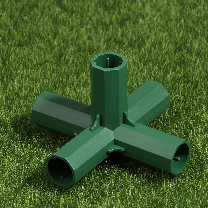 10PCS 16MM PVC Stable Support Green Heavy Duty Greenhouse Frame Building Connector Right Angle 3 4 5-way Connector Garden Tool