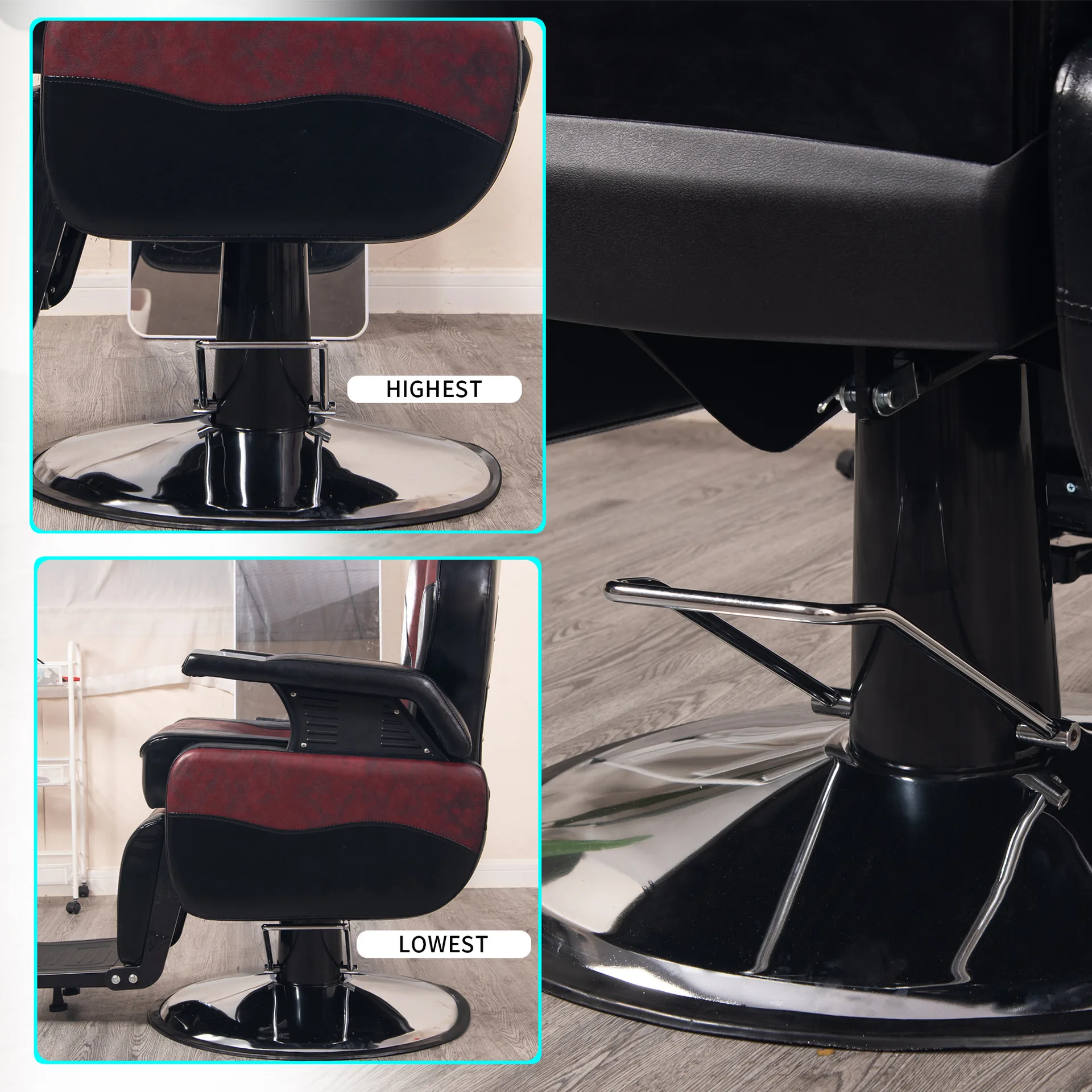 كرسي الحلاق كرسي رفع لصالون الشعر الموضة الأوروبية