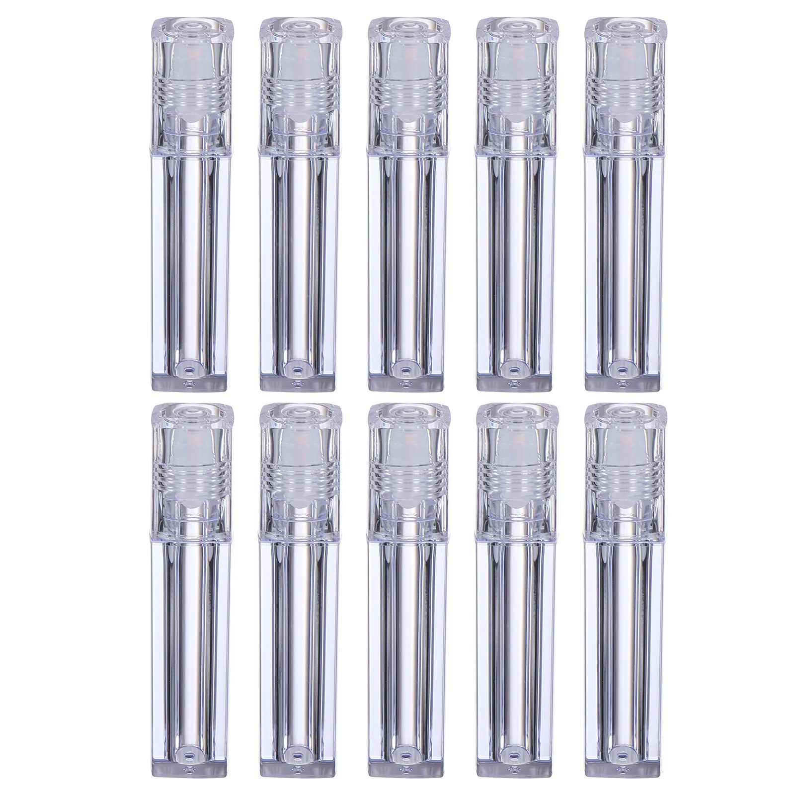 

10Pcs Portable Leakproof Plastic Roller Lip Oil Bottles Refillable Essential Oil Bottles Travel Size Roller Bottle
