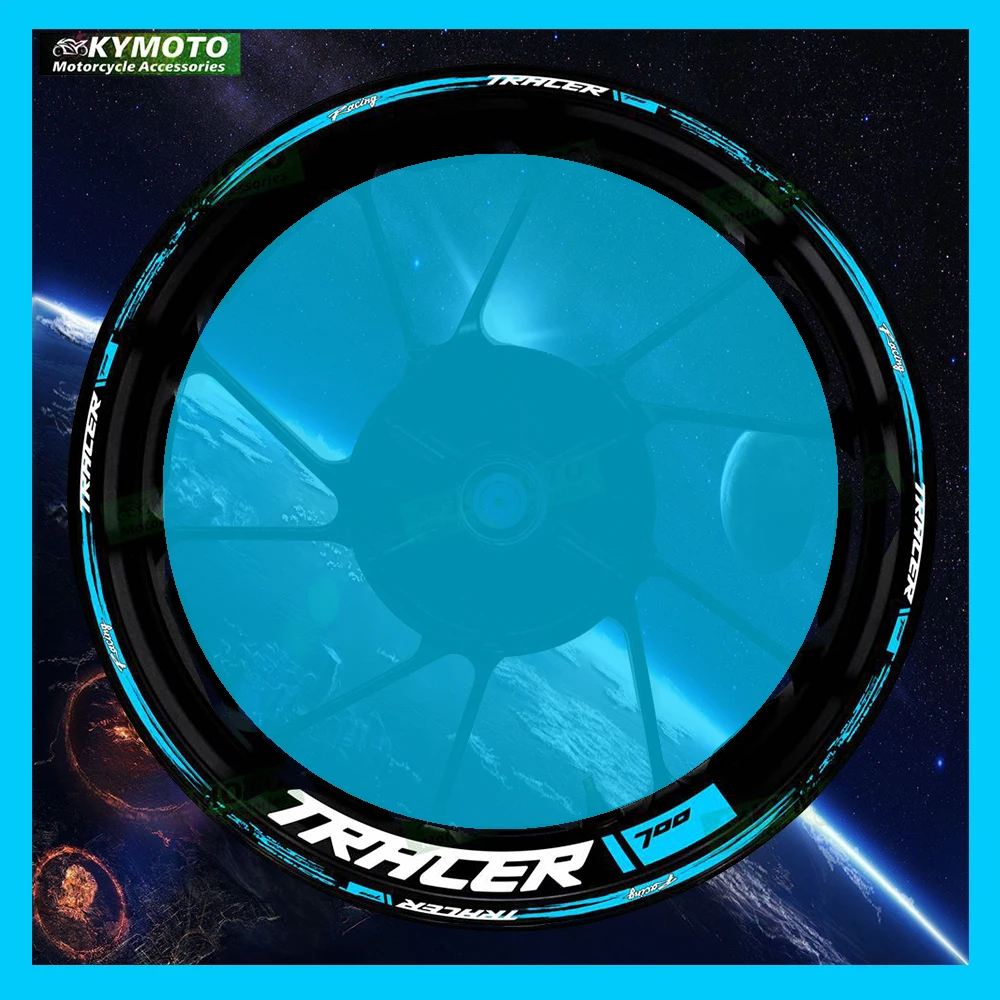 

Аксессуары для мотоциклов TRACER700 TRACER 700, 17-дюймовые наклейки на передние и задние колеса, модифицированные светоотражающие наклейки на обод колеса