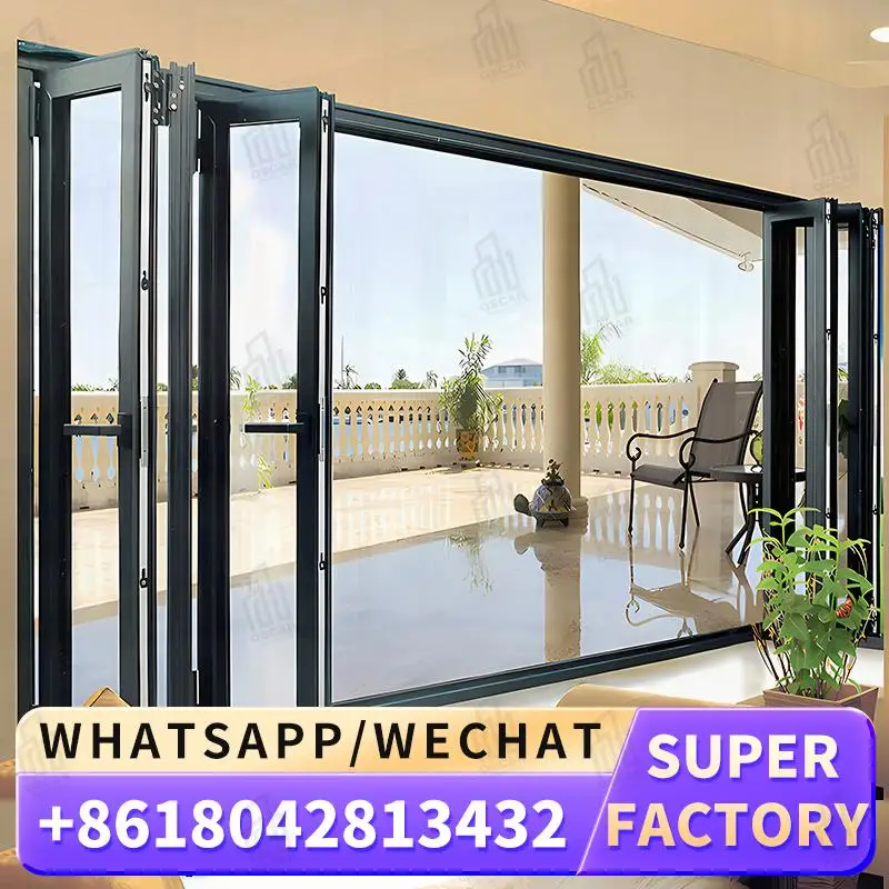 

Customizable Factory Made Windows Foldable Door Ideal for European Commercial Spaces Innovative Functionality Windows Foldable D