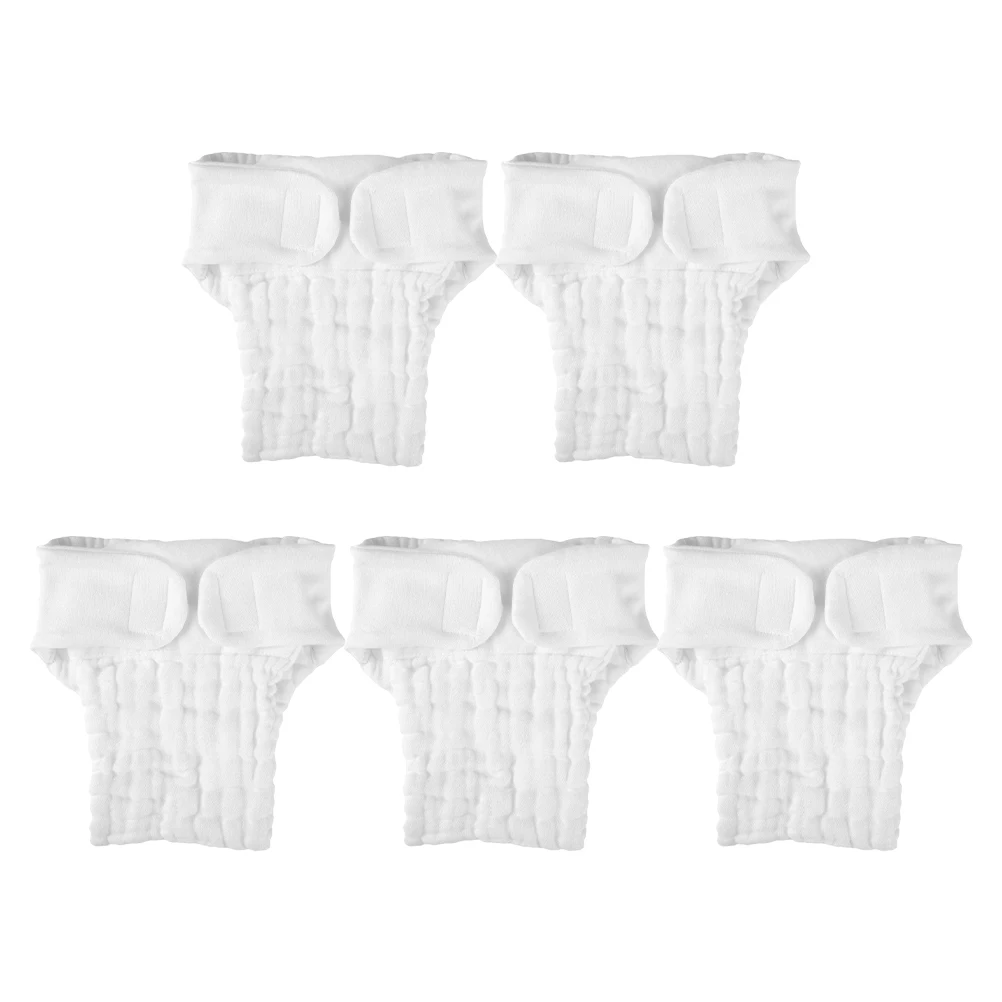

5 Pcs Infant and Toddler Cotton Diaper Diapers Baby Cloth Pants Burp Cloths Nappy Liners Swim Changing Pad Booster Pads
