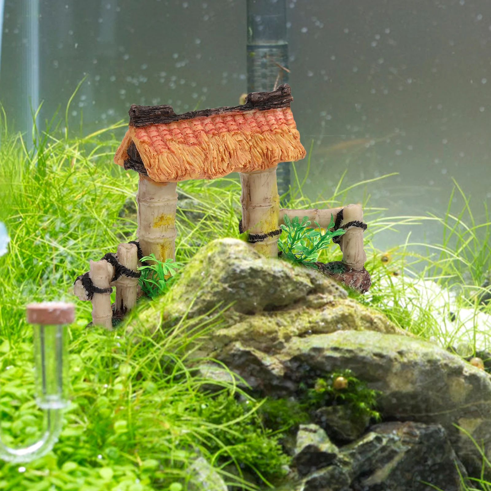 

Fence Model Terrarium Decor Fish Tank Aquarium Sand Table Zen Garden Resin Crafts Landscape Accessories Durable Vivid Storage