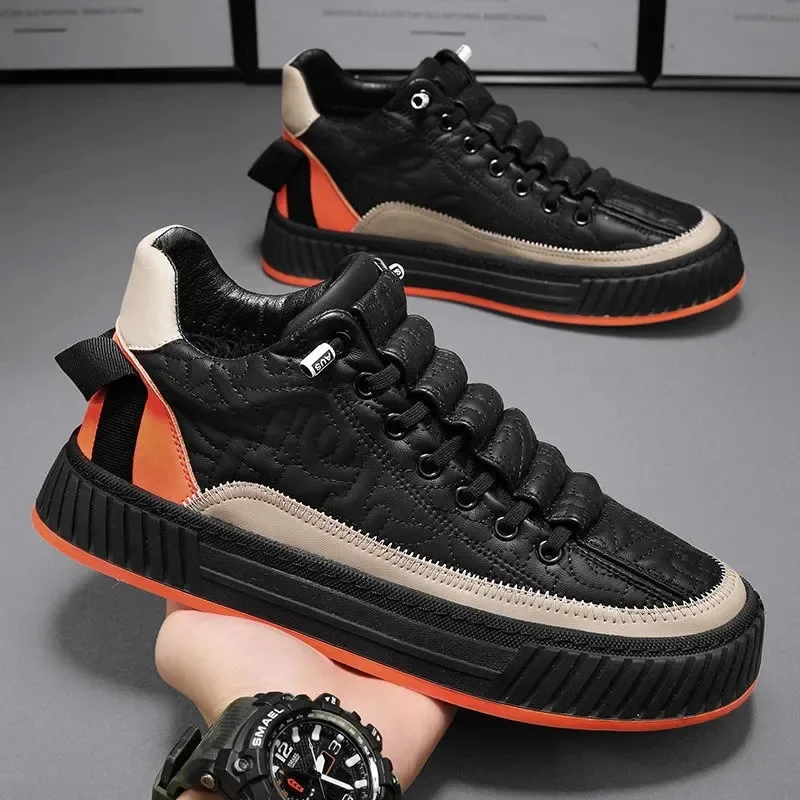 Heren Sneakers Mode Trend Luxe Merk Casual Platte Schoenen Vulkaniseren Schoenen Man Buitenshuis Antislip Slijtvaste Wandelschoenen 2023