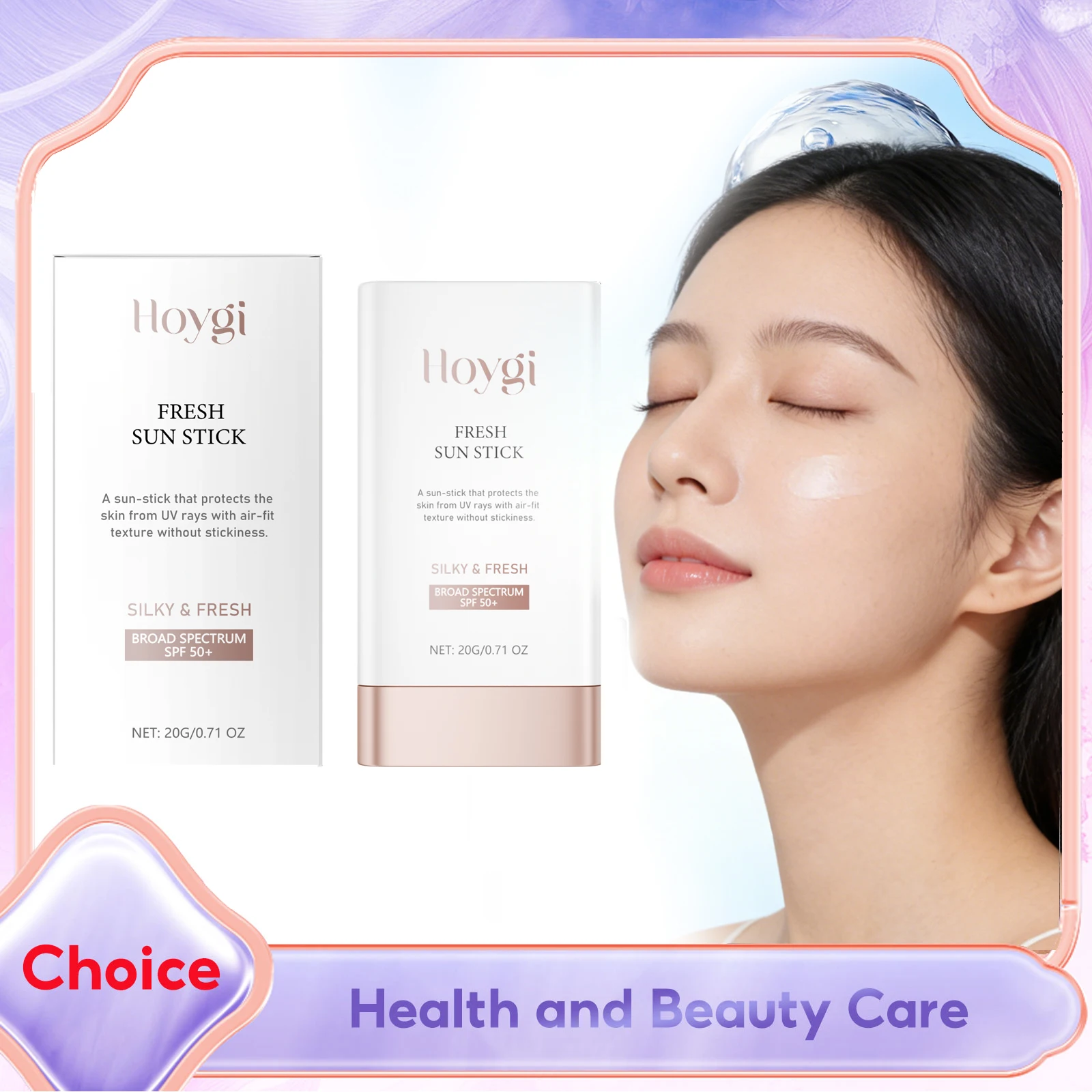 Gentle Lightweight Protective Stick Spf 50+ UV Protectives Moisturing Repair Sunburn Antioxidant All Skin Types Sunscreen Cream