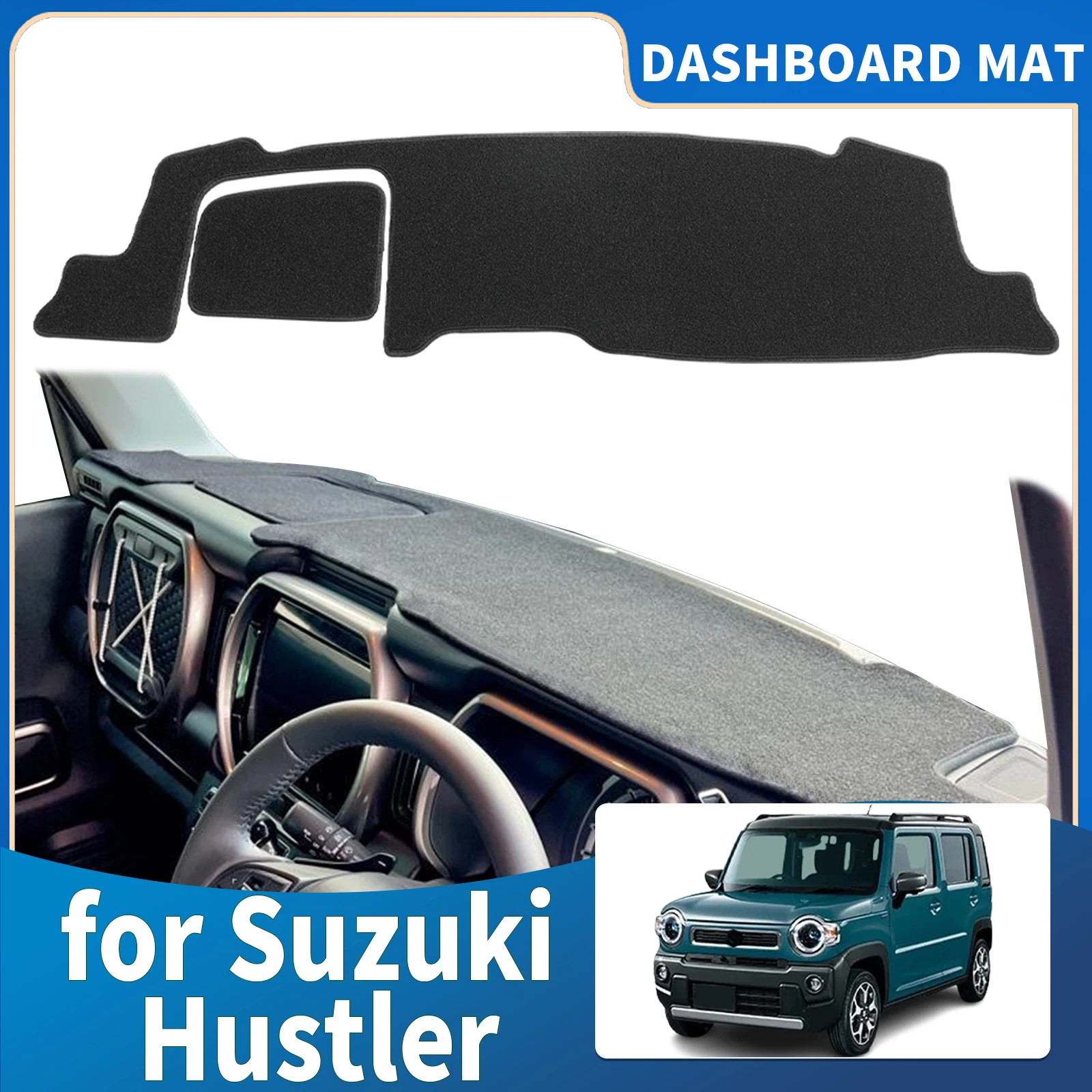

fit for Suzuki Hustler MR31 MR52 MR92 RHD Accessories Car Dashmat Dashboard Cover Pad DashMat Sunshade Protective Carpet