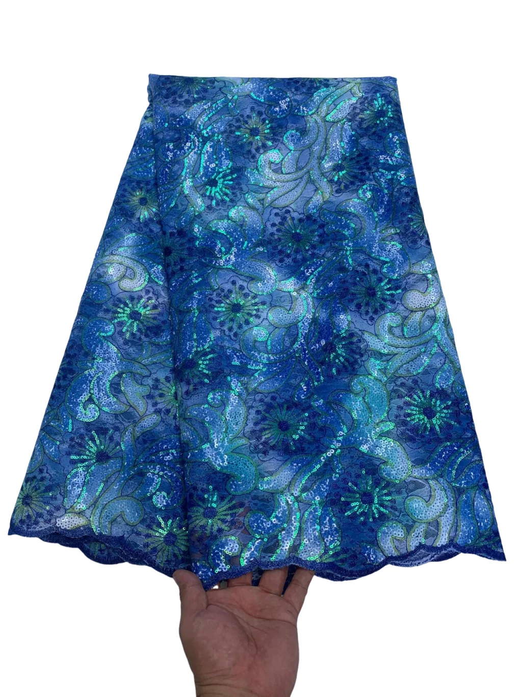 

Горячая африканская многоцветная кружевная ткань с блестками, 2025 г., высокое качество, тюль, кружевная французская нигерийская сетчатая кружевная ткань для шитья свадебного платья