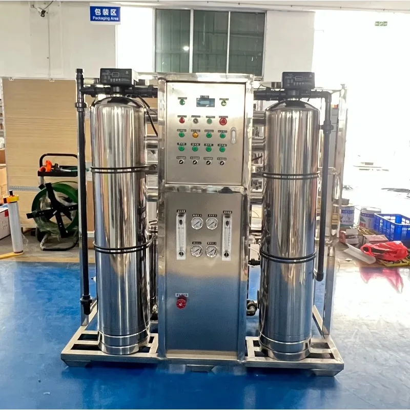 SUS304 Stainless Steel 1000L/H RO Water System Commercial Reverse Osmosis Filter Plant For Borehole Well Water Treatment