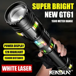 High Power Long Range LED Flashlights Super Bright Spotlight Tactical Flashlight Zoomable Outdoor Emergency Camping Torch