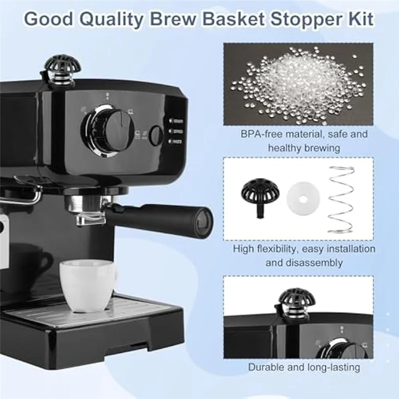 Machine Coffee Maker Brew Basket Bottom Spring Loaded Stopper Replacement Kit For Cuisinart DCC-1200-Y48A