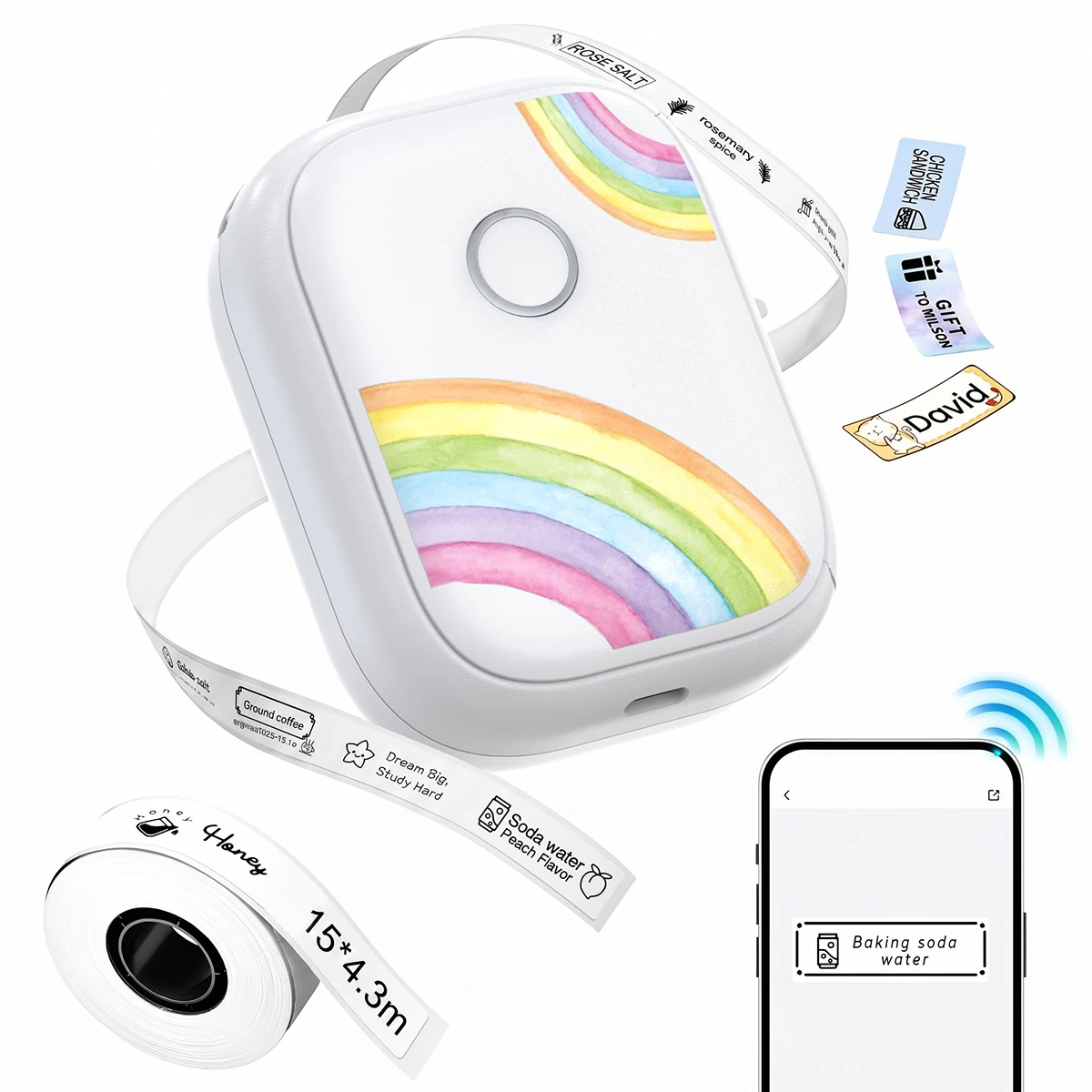 Marklife-impresora térmica de etiquetas D110 P12, Mini impresora de etiquetas Bluetooth para cocina, escuela, oficina, regalo/bricolaje, creativo/marcado