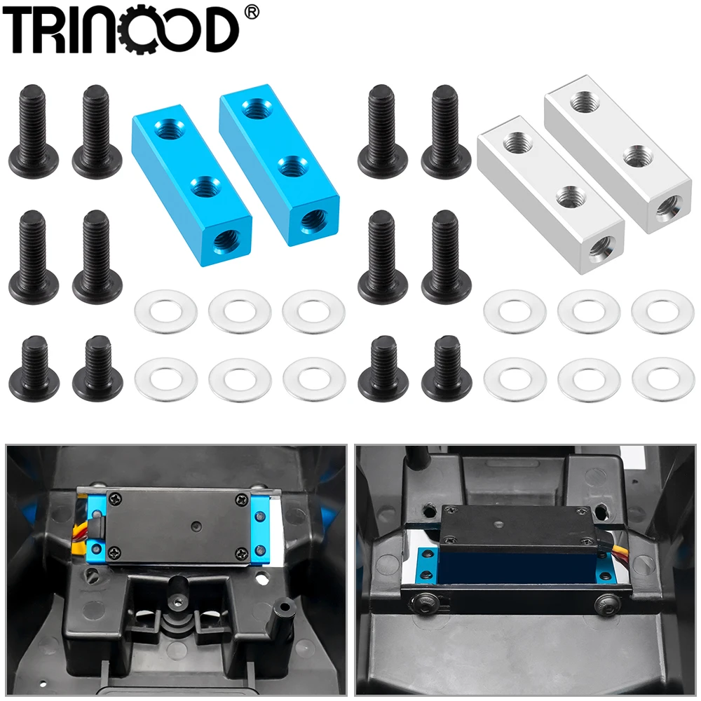 

Крепление сервопривода TRINOOD из алюминиевого сплава для радиоуправляемых моделей автомобилей и грузовиков Tamiya Lunch Box 57409 масштаба 1/12, аксессуары для тюнинга