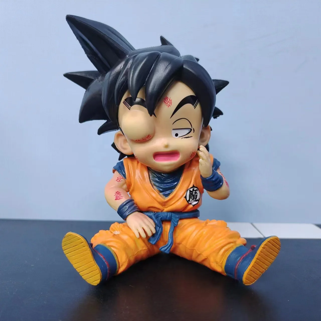 Anime Dragon Ball Q-version Sitting posture Son Gohan Action Figure PVC Model Statue Car ornaments doll Toy Desk Decor Gifts
