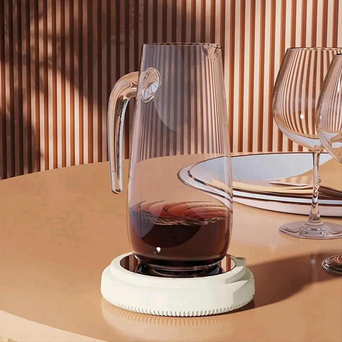ABYK-agitador de leche magnético recargable, licuadora de café eléctrica, coctelera de leche para bebé, decantador de vino inteligente()